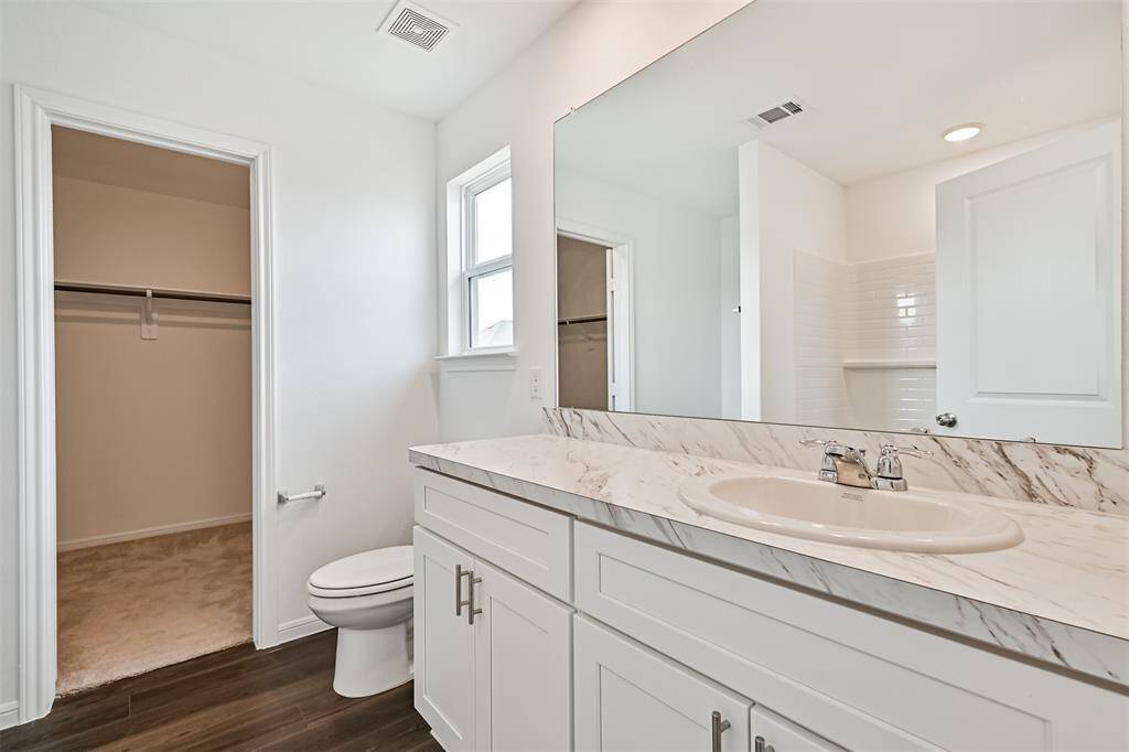 Primary bathroom.