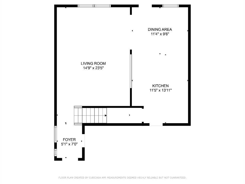 First Floor showing the open-concept living and dining area, perfect plan for modern living and entertaining.