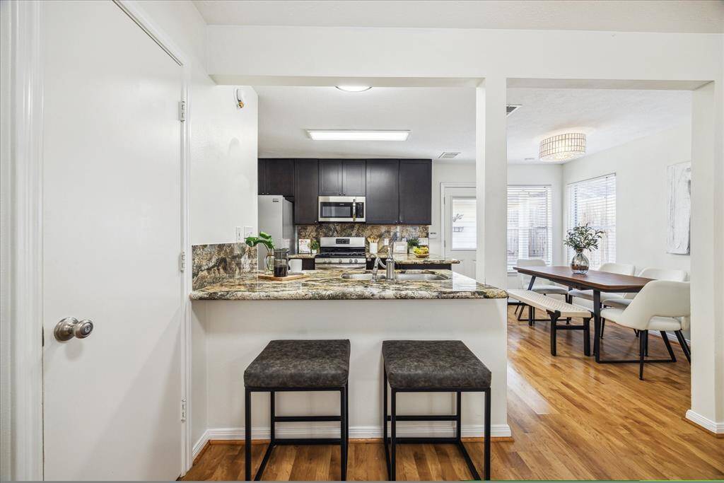 Kitchen and dining area view