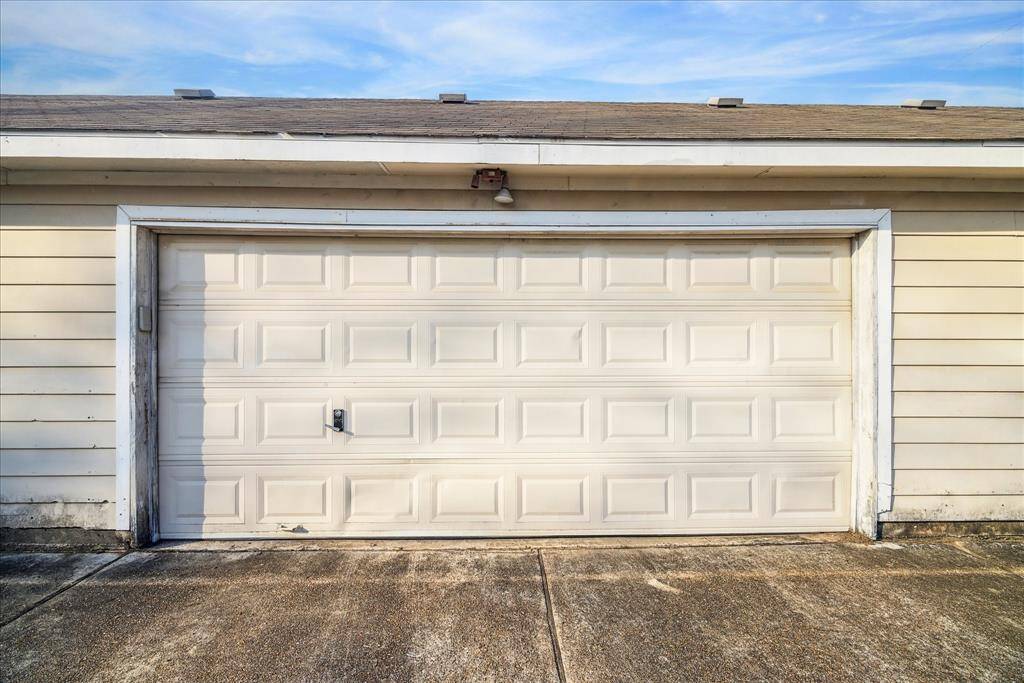 Garage access from alleyway behind the home.