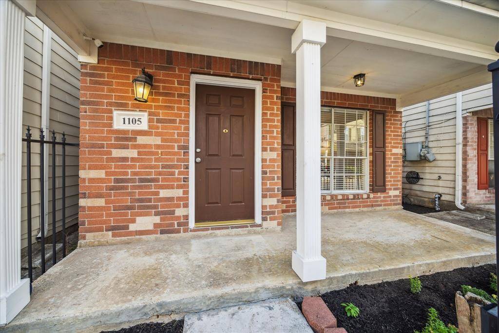 Nice porch for enjoying the spring weather and chatting with your neighbors.