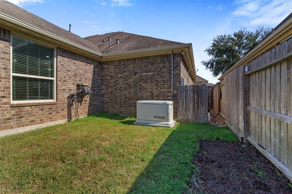 This home also has a generator.