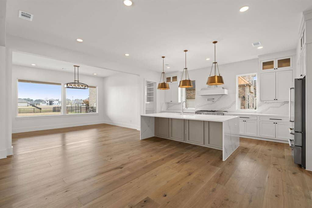 Dining area with waterfront view