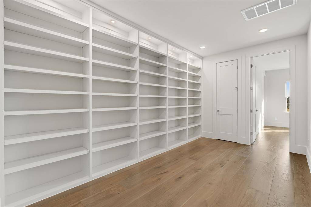 Upstairs library