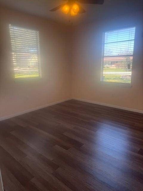 This bedroom is situated closest to the full bathroom facing the front of the home.  Watch the squirrels and beautiful birds from the comfort of this bedroom