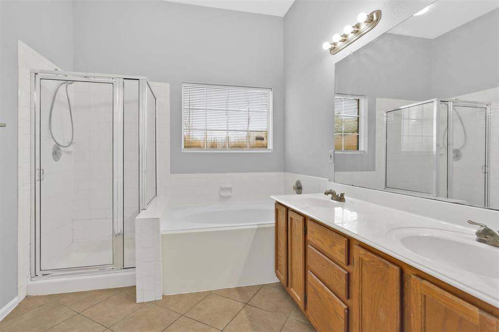 Primary Bath With Large Soaking Tub and Separate Shower
