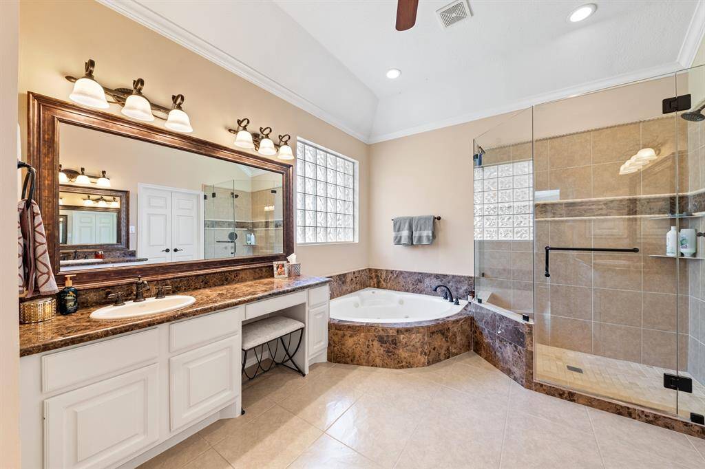 Luxury continues throughout this room!