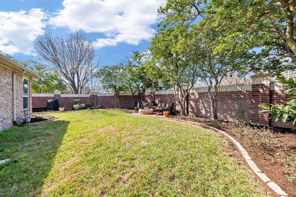 To the right is the fire pit area.