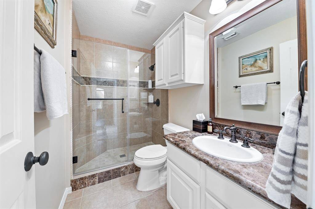 The secondary bathroom which has been beautifully updated!