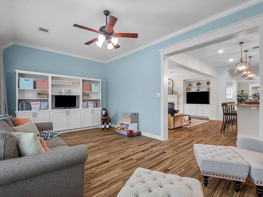 Open to living and kitchen! So much space!