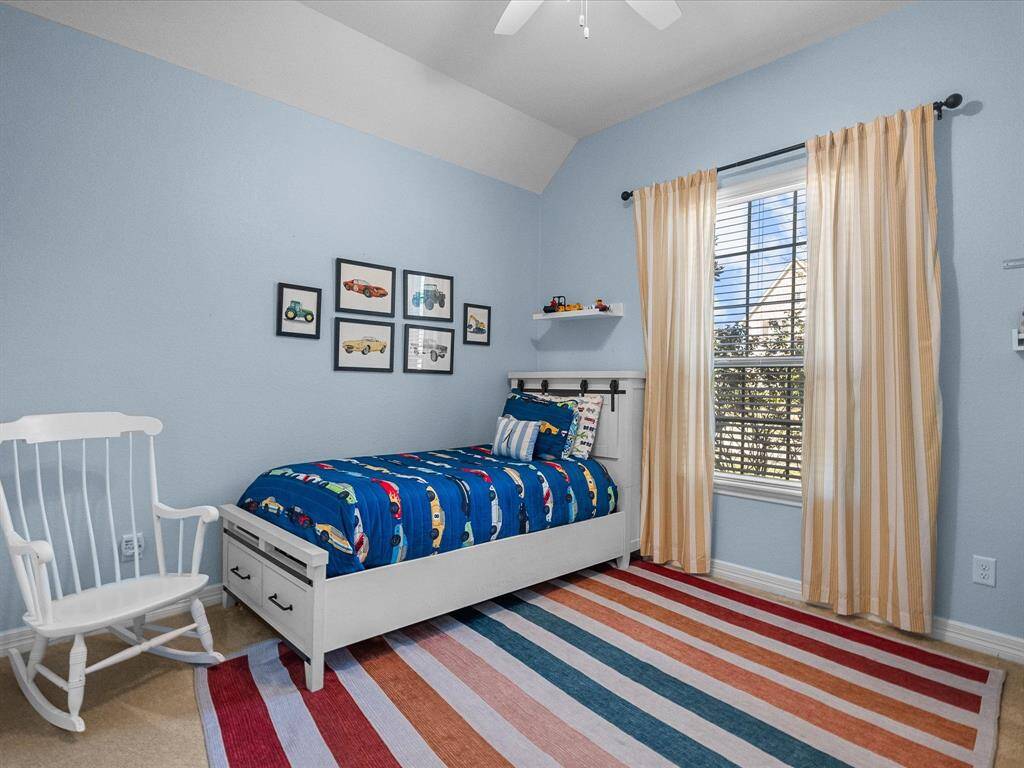 Bedroom 3 is spacious with high ceilings!