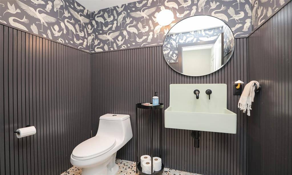 Half bath for guests.