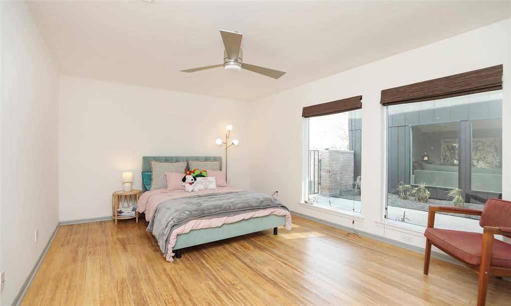 Second bedroom has a view of the private entrance and a large closet.