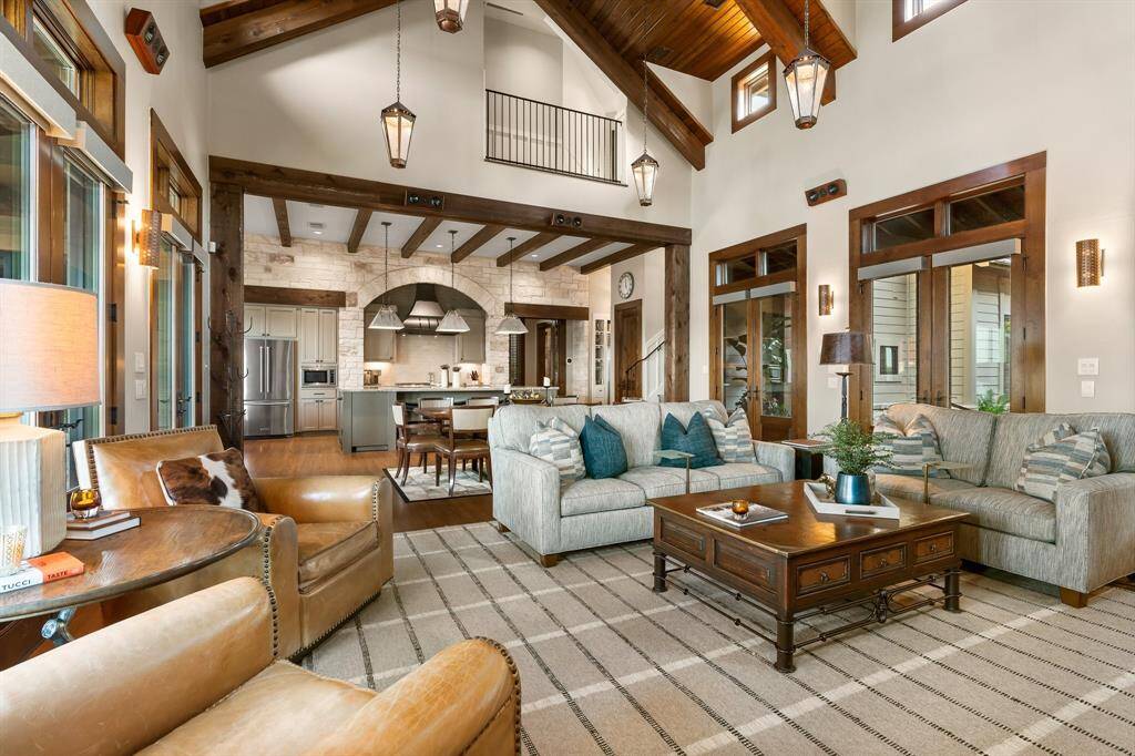 Looking toward the dining area and kitchen.