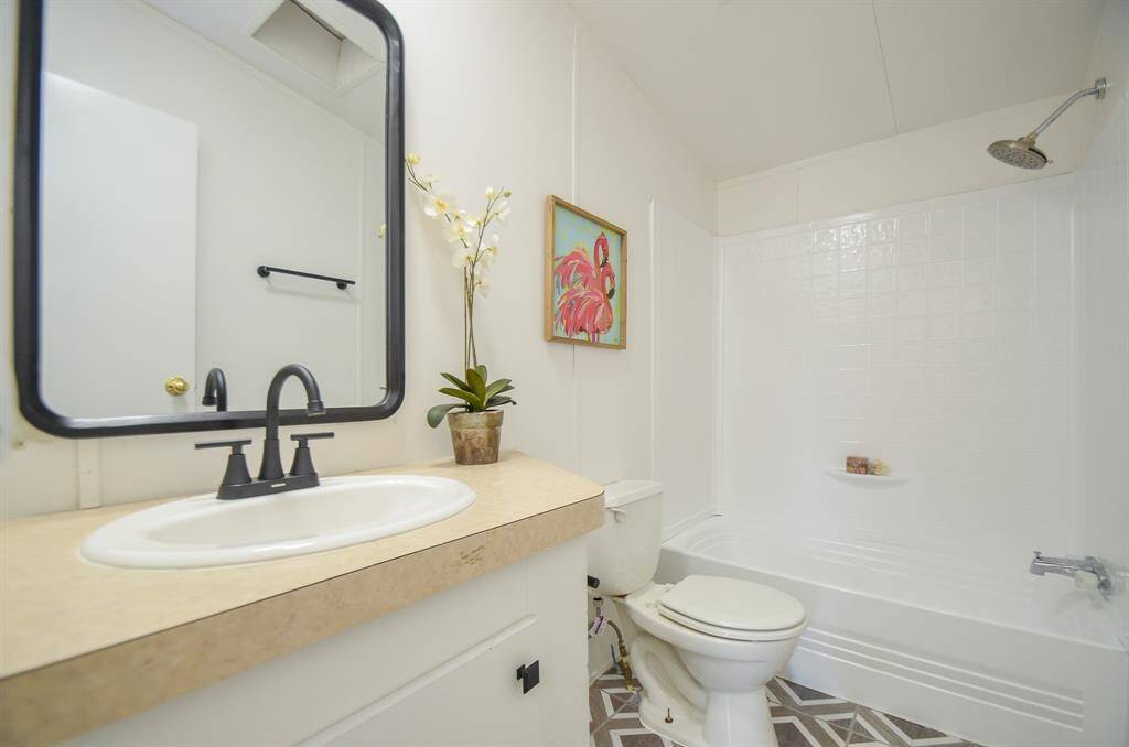 Updated shower and bathroom