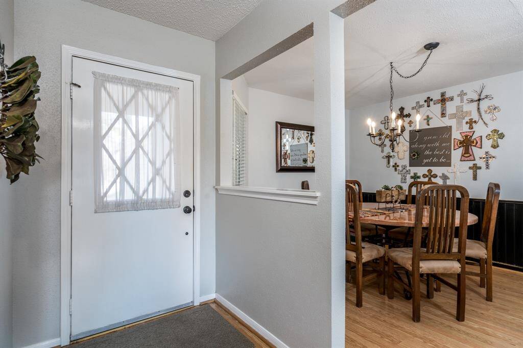 As you enter the home, this efficient property opens up to greet you. Adjacent to the entry is the formal dining room.