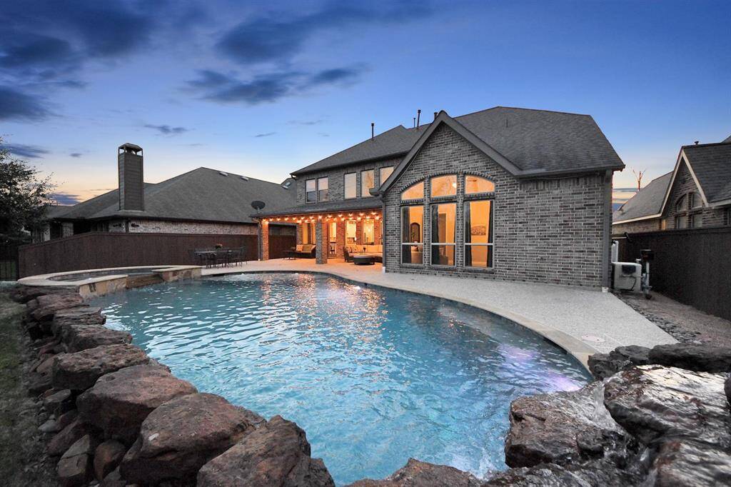 Water features and lighting to give it that perfect resort like feel