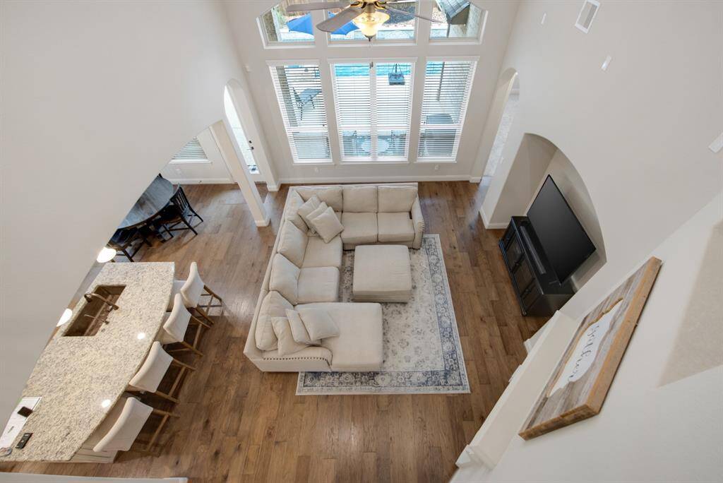 This home features built-in surround sound and security system