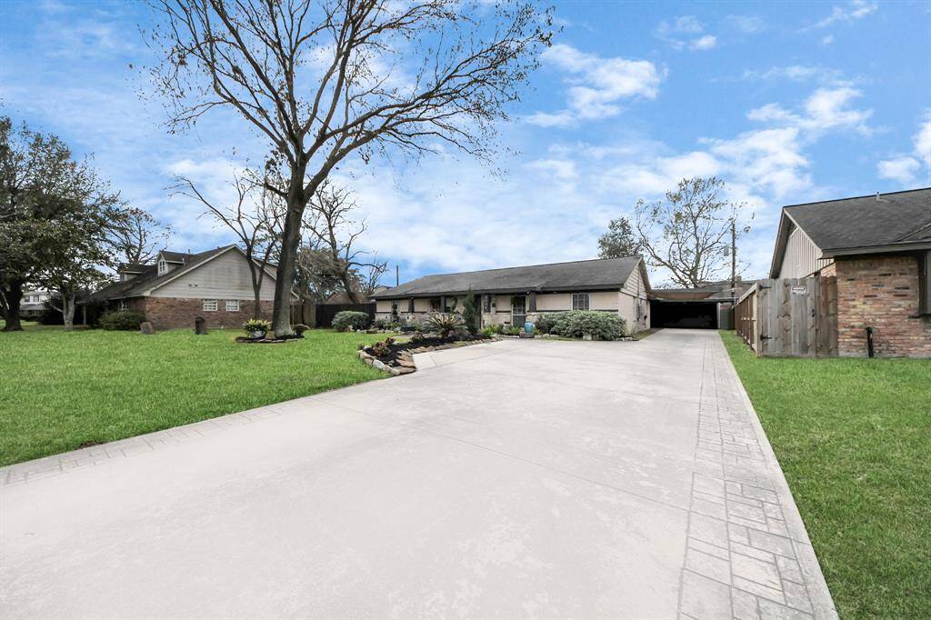 Large driveway