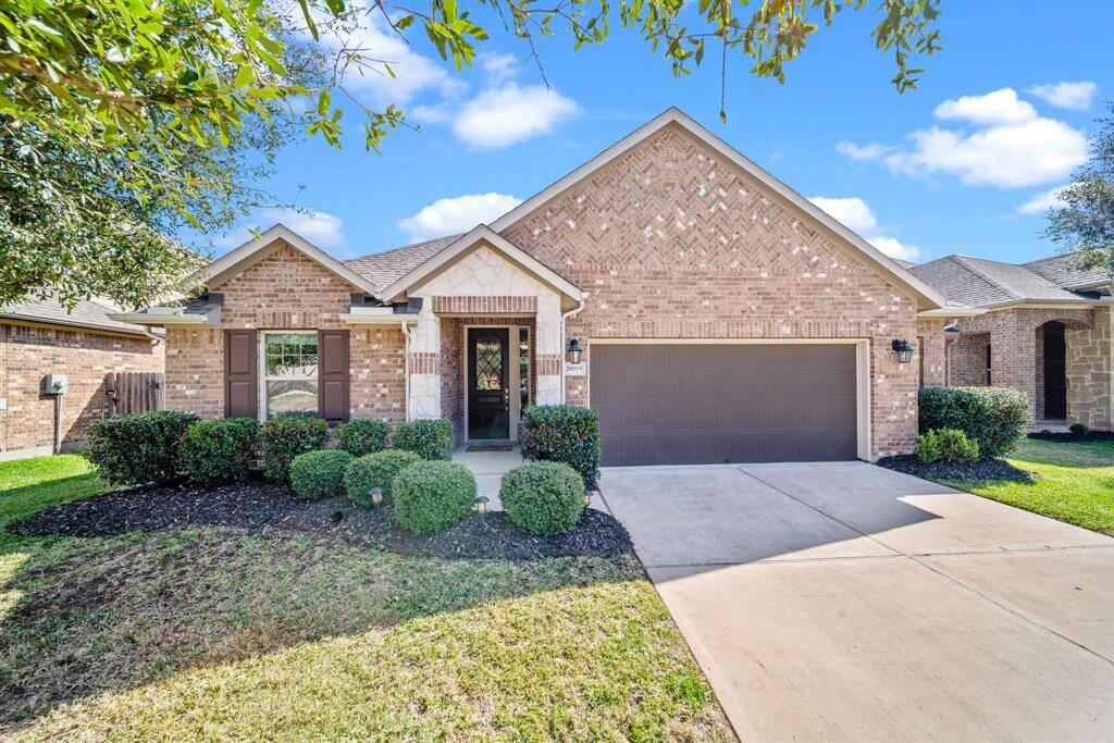 This immaculate Beazer built one-story offers a manicured exterior with stone accents & a covered entry. Welcome home!