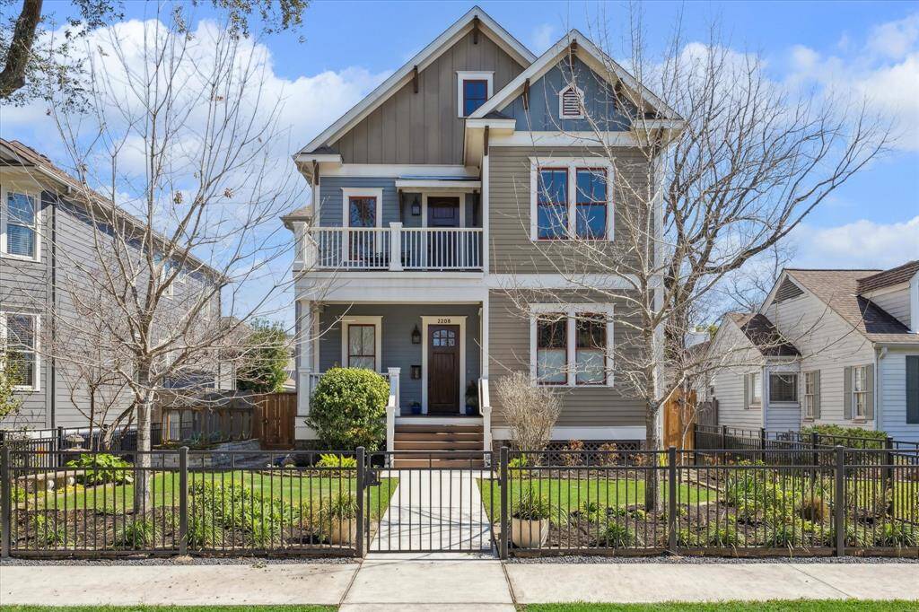 Craftman Architecture with inviting porches and balconies.