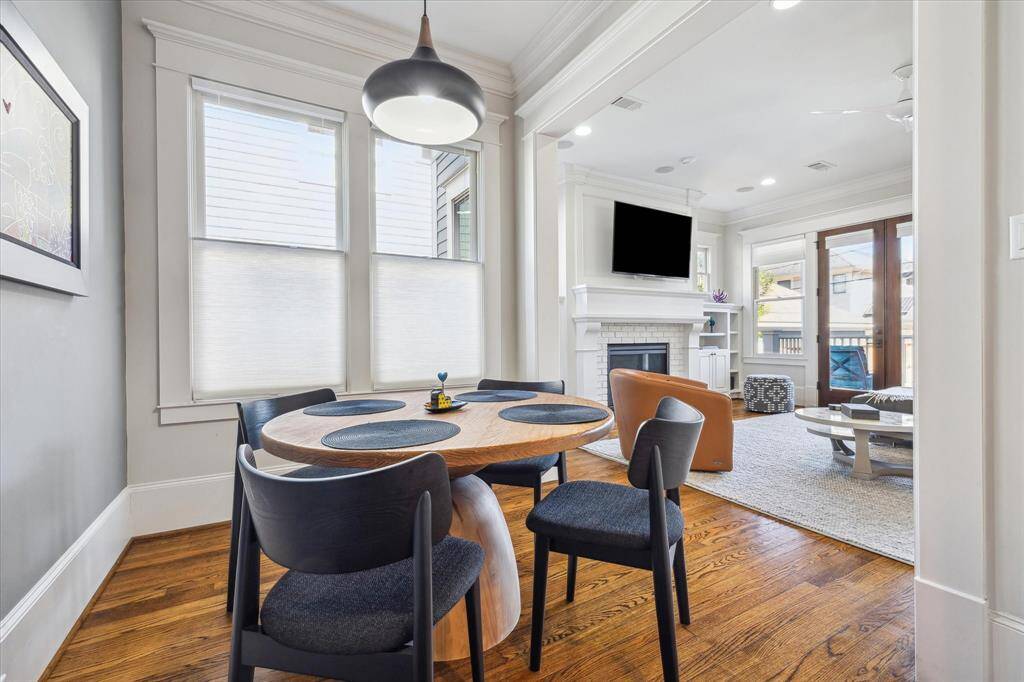 Flexible space can be used as breakfast area.