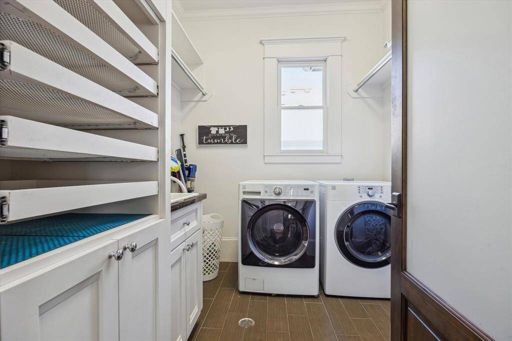 Utility room on second floors.