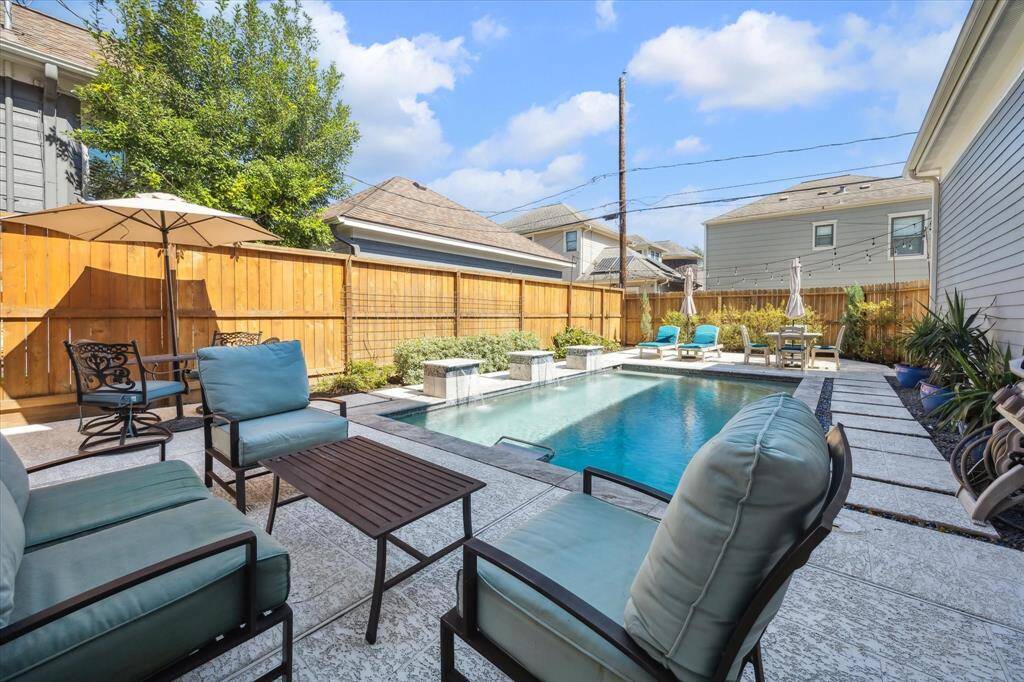 Outdoor seating areas.