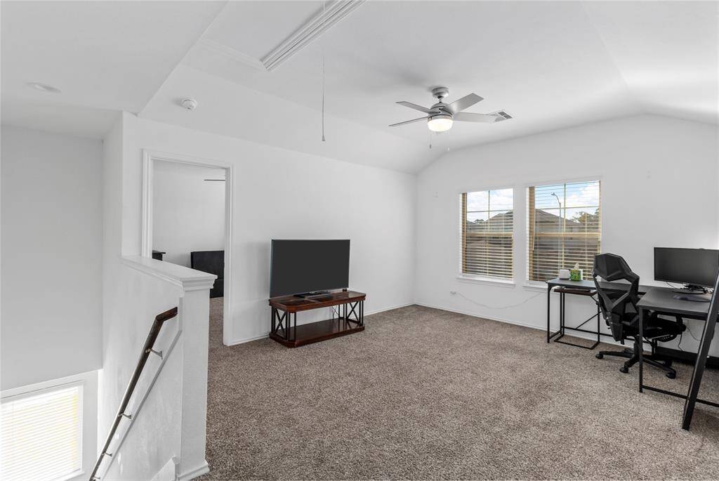 Flex room located at top of stairs offers additional second story living space.