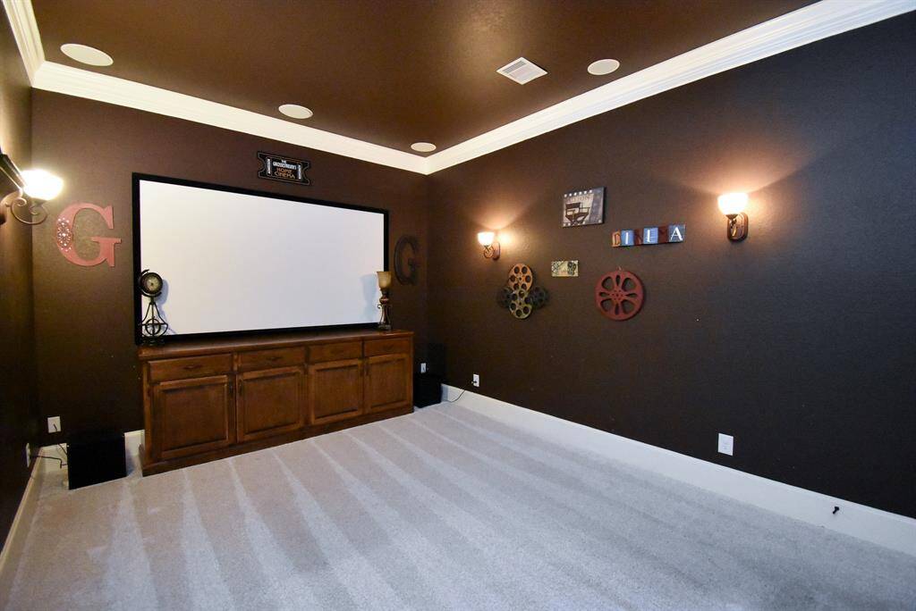 Media room, perfect for family movie nights!