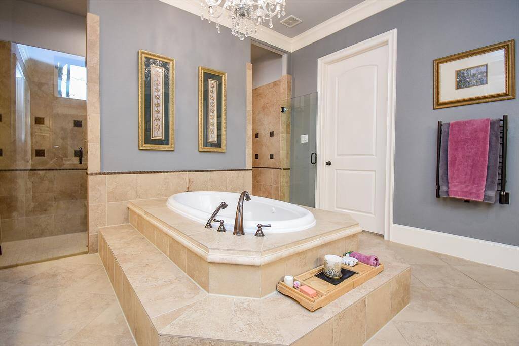 a relaxing tub...