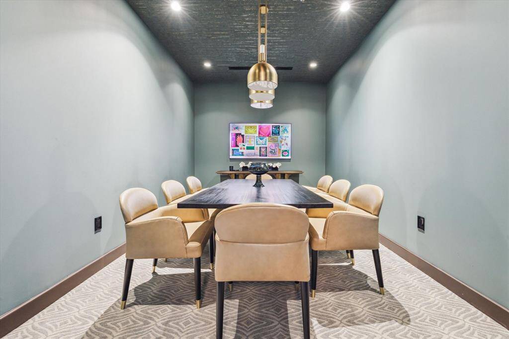 Residents can conveniently conduct meetings without setting foot outdoors.