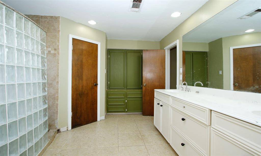 Primary Bath has a large, walk-in shower.
