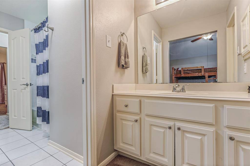 Jack and Jill full baths split the 4 upstairs bedrooms.