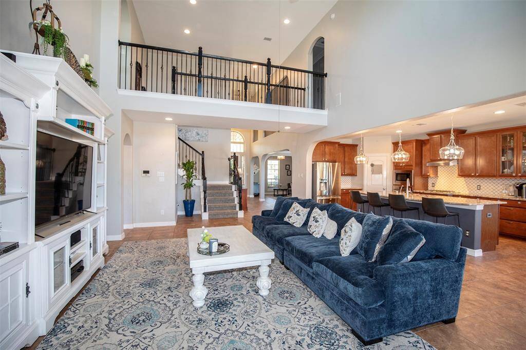 The family room opens to the kitchen and breakfast area making it easy to entertain.