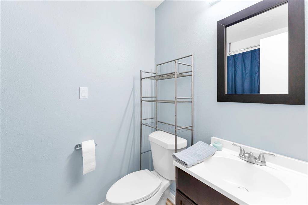Bathroom 2 with single vanity