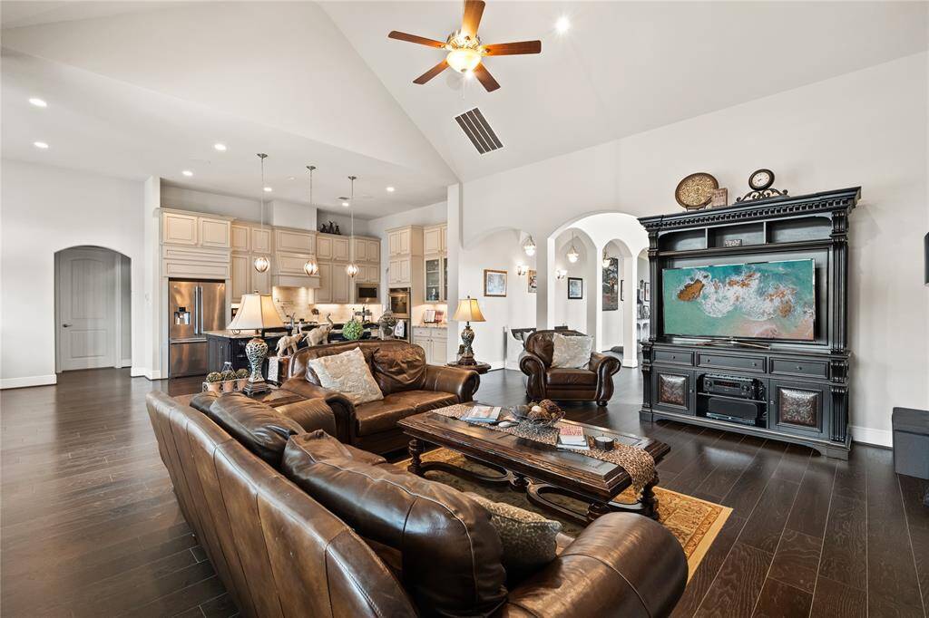 Den open to kitchen area!