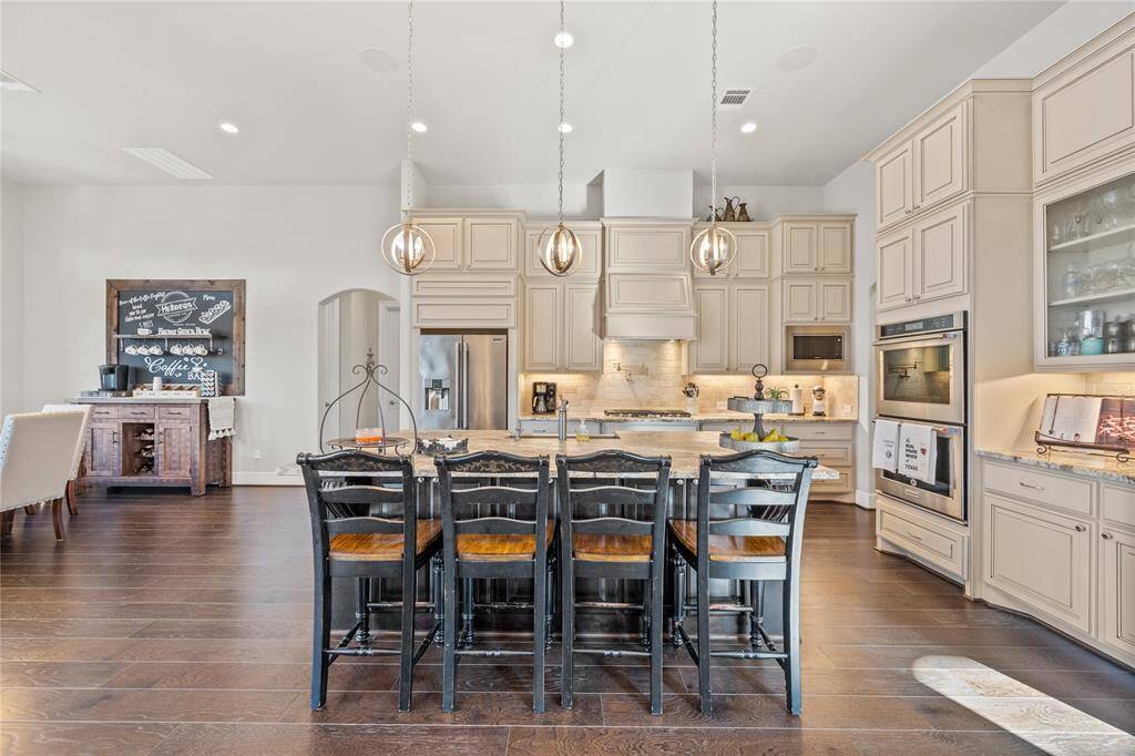 Kitchen open to breakfast room!