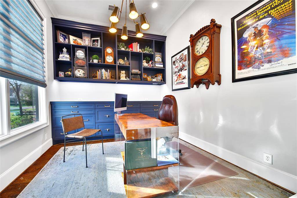 Home office is perfectly situated at the front of the home.