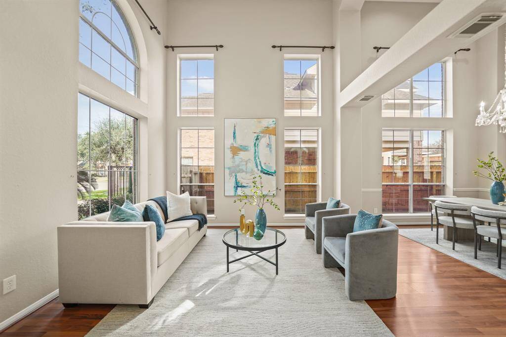 The soaring ceilings and dramatic walls of windows are fabulous!