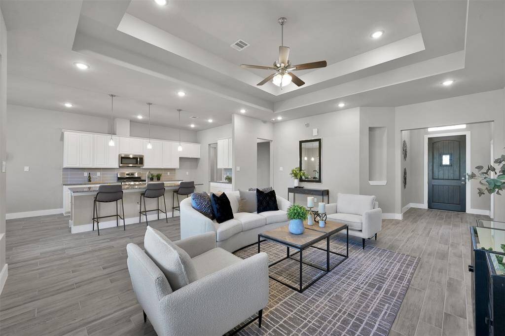 Home pictured as previously staged