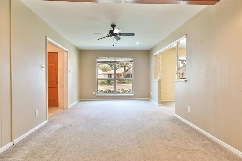 As you enter the front door, you are greeted with a lot of open space!