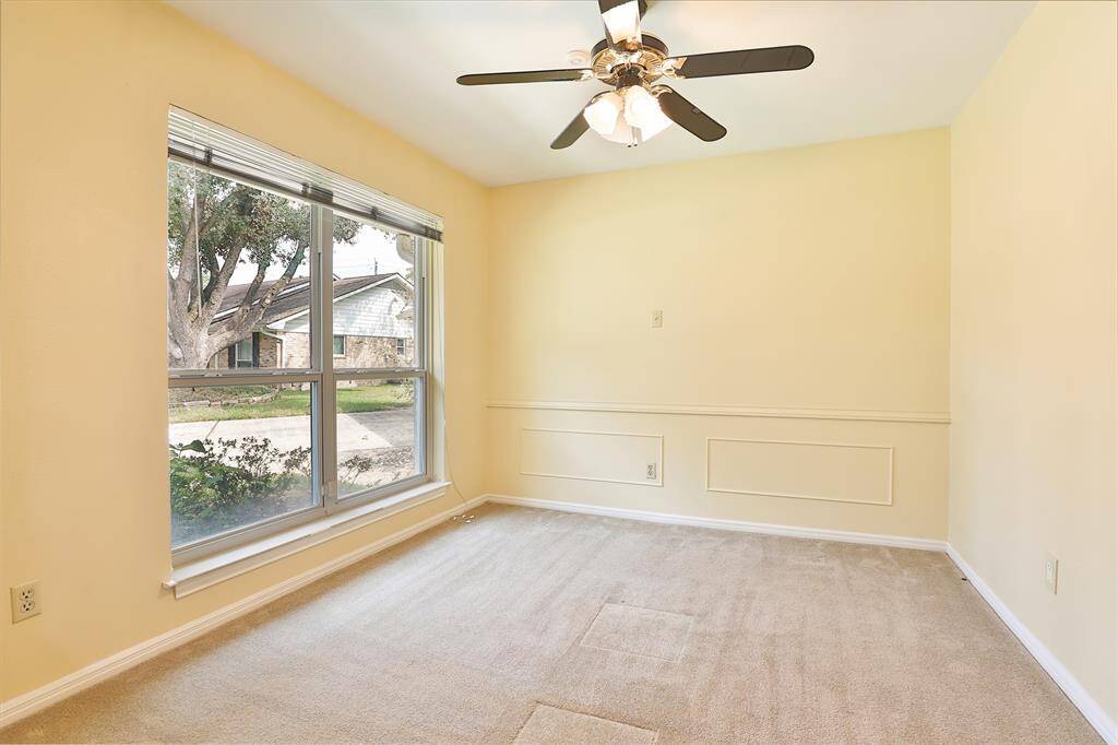 Spacious dining area with large double paned window!