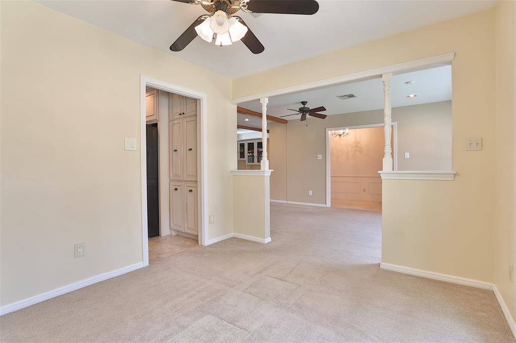Your view from the dining room looking into your kitchen and living areas.