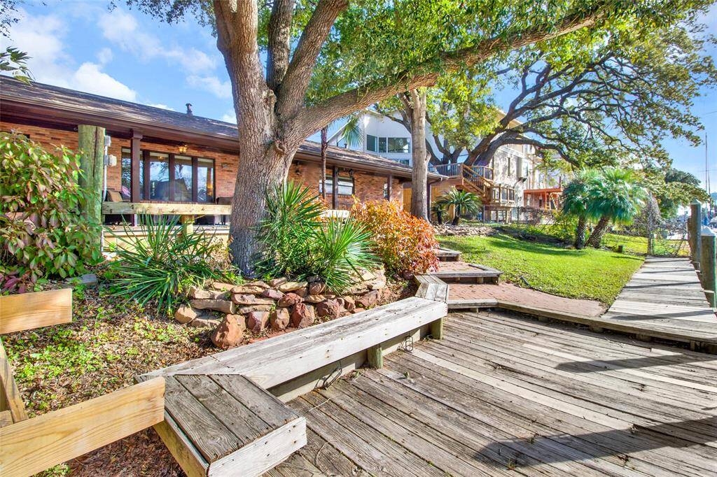Another View Of The Deck And Mature Landscaping