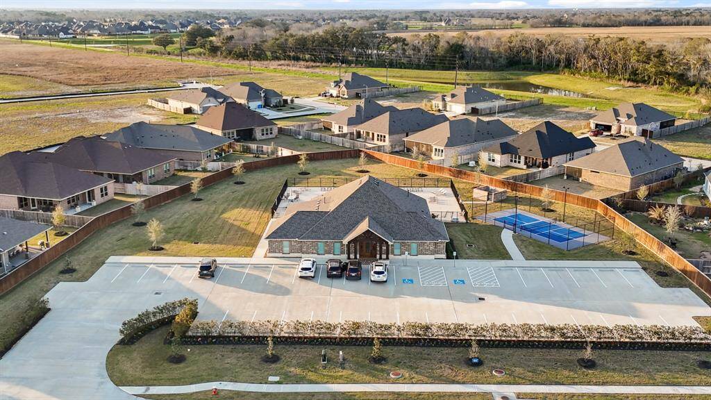 Aerial view of the private Serenity gated community rec center.