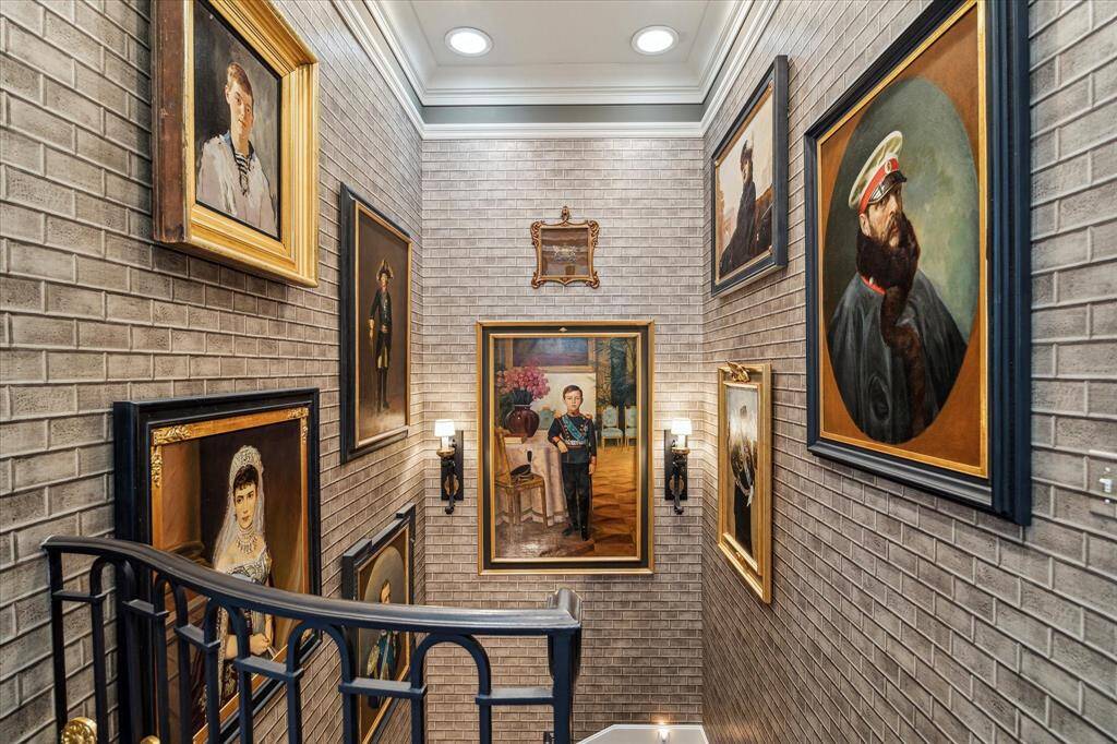 The second floor landing is the perfect spot for your art collection.
