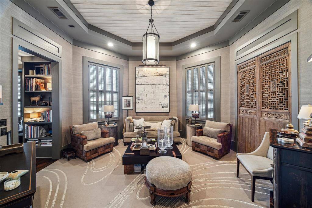 The study/TV room up would also make a wonderful bedroom with private bath.
