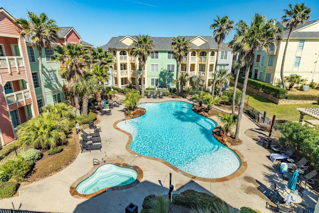 View of the pool below unit 935.