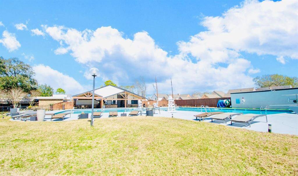 The Country Club has a large pool and dining area that you can use with a membership!